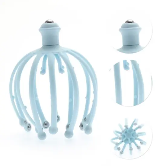 Unique Bargains Eighteen Claw Ball Bearing Style Head Massager 1 Pc image {2}