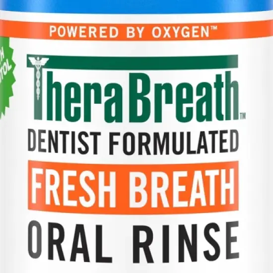 Therabreath Fresh Breath Mouthwash Icy Mint - 33.8 fl oz image {1}