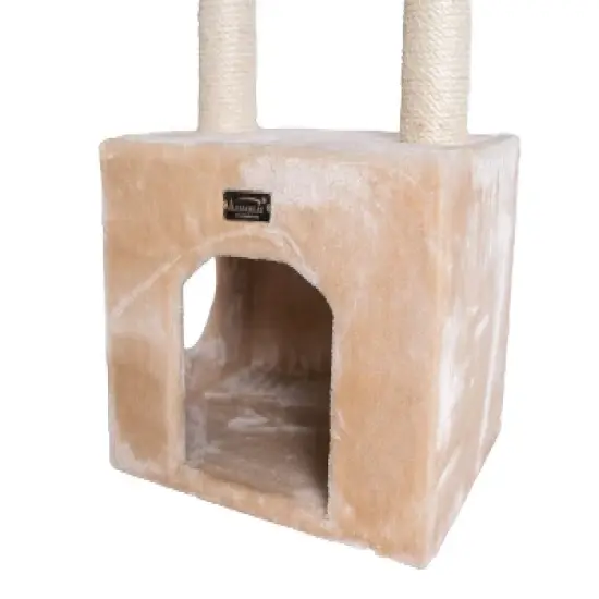 Armarkat 3-tier Real Wood Cat Condo With Sisal Scratching Post 39 Height Beige A3902 image {4}