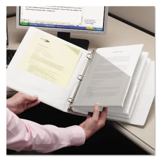 Smead Organized Up Poly Slash Jackets Letter Polypropylene Clear 5/Pack 89506 image {1}