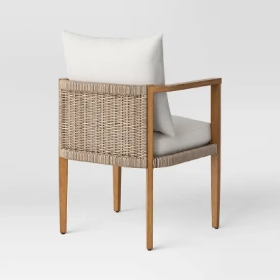 3pc Pasadena Patio Chat Set Gray - Threshold&trade; designed with Studio McGee image {4}