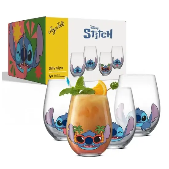 Lilo & Stitch Faces Stemless, 19oz set of 4 image {6}
