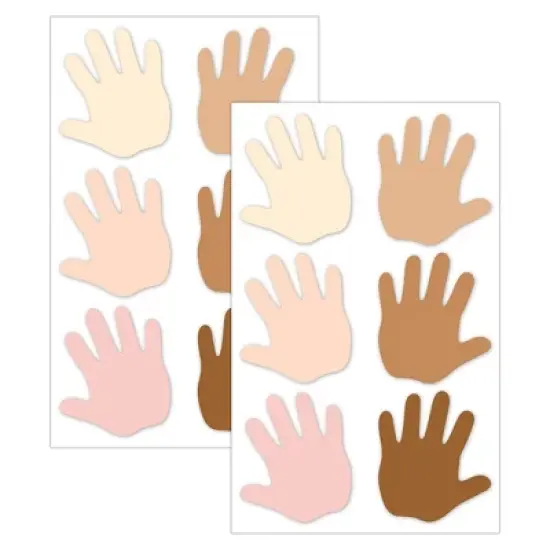 Creative Teaching Press&reg; Multicultural Hands 6" Designer Cut-Outs, 36 Per Pack, 2 Packs image {5}