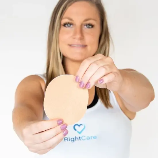 RightCare CGM Adhesive Synthetic Patch, Universal, Covered Oval, Multiple Colors, Bag of 25 image {4}