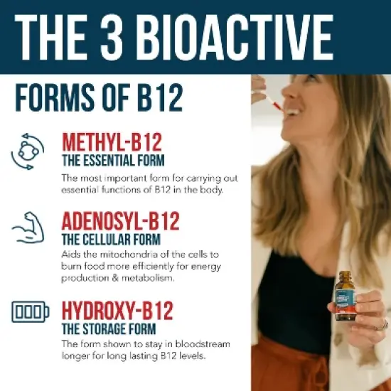 Triquetra BioActive B12 Liquid: Vitamin B12 Plus L-Methylfolate image {2}