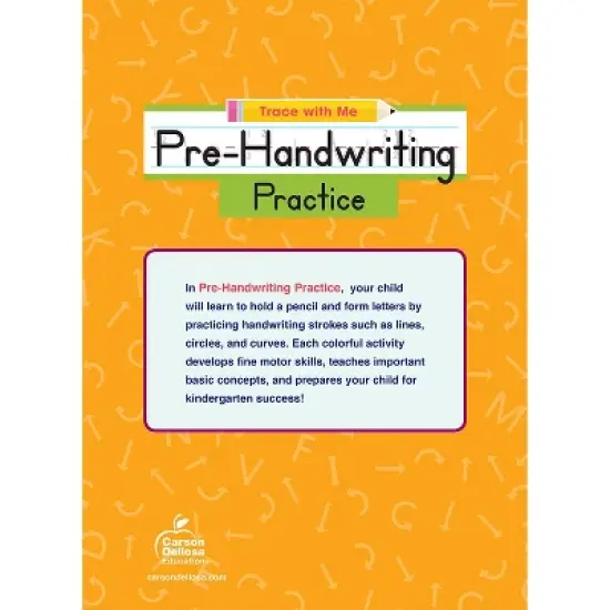 Thinking Kids Pre-Handwriting Practice Activity Book, Grade PK-2 image {1}