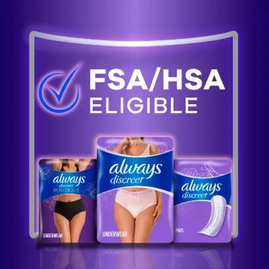 Always Discreet Night Black Women's Incontinence Underwear - Maximum - XL - 14ct image {7}