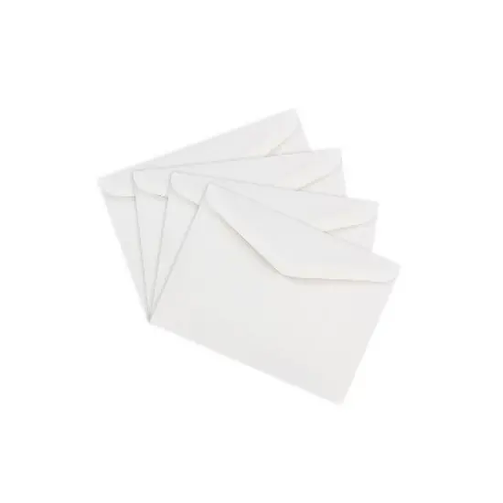 JAM Paper A7 Invitation Envelopes with V-Flap 5.25 x 7.25 White 50/Pack (4023210I) image {2}