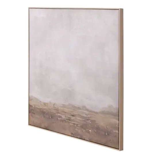 36" x 36" Plains Framed Wall Canvases - Threshold&trade; designed with Studio McGee: Modern Digital Art, Beige Frame, D Ring Mount image {3}