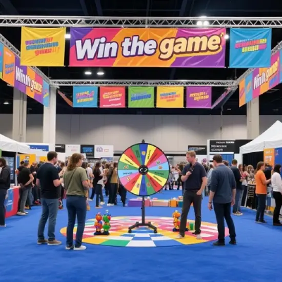 WinSpin 48" Large Giant Prize Wheel w/ Mobile Base Spinning Raffle Trade Show image {6}
