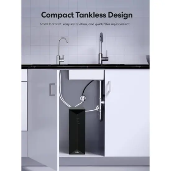 BRIO Tankless RO Reverse Osmosis Water Filtration System Black image {4}