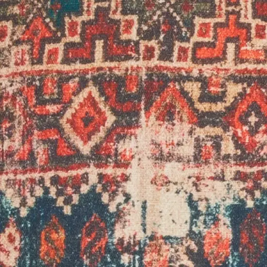  Persian Print Square Throw Pillow Red - Nicole Curtis image {2}