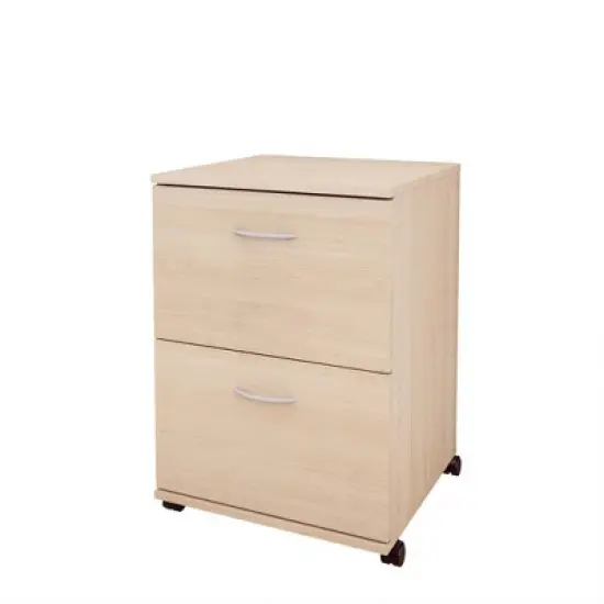 2pc Essentials Home Office Set with 2 Drawer File Cabinet - Nexera image {1}