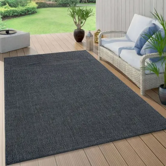World Rug Gallery Contemporary Flatweave Indoor/Outdoor Area Rug image {4}
