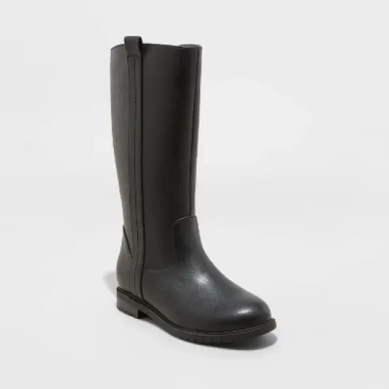 Girls' Ryleigh Riding Boots - Cat & Jack&trade; Black image {4}