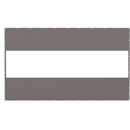 DOMETOUR Heavy Duty Outdoor Clear Waterproof PVC Curtain, Weather Resistant & Tearproof for Patios, Gazebos, Pergolas, 7'H x 12'W, Gray image {7}