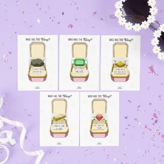 30ct 'Who Has The Ring?' Bridal Shower Scratch Off Game image {2}