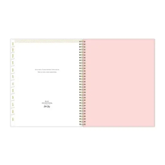 Blue Sky Day Designer Weekly/Monthly Planning Calendar 8.5"x11" Rose Pink Floral image {12}