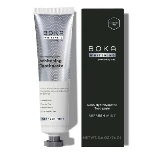 Boka Whitening- Fluoride Free- Nano Hydroxyapatite Toothpaste - 3.4oz image {6}