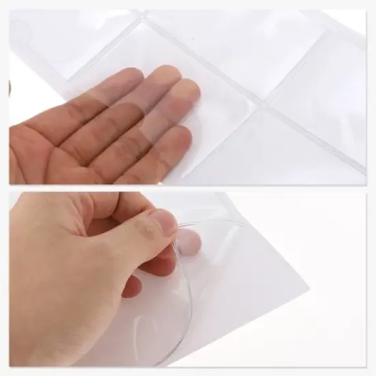 Horizontal Label Holder 3.94"x2.76" Clear 30 Pcs image {2}