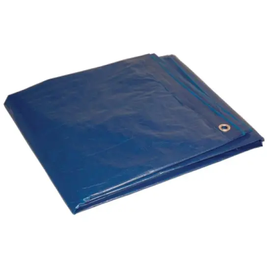 Foremost Dry Top 9 ft. W X 12 ft. L Medium Duty Poly Tarp Blue image {1}