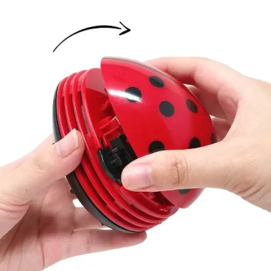 Wrapables Cute Portable Mini Vacuum Cleaner for Home and Office, Ladybug image {6}