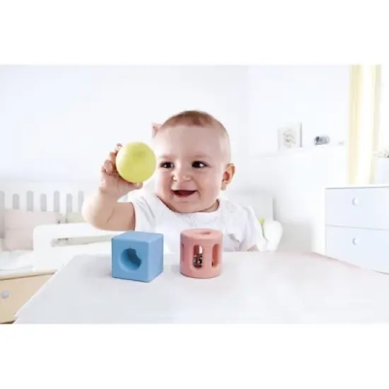 Hape Geometric Rattle Trio - 3pk image {1}
