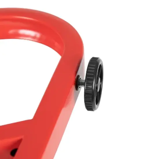 Emma and Oliver Red Professional Gaming Ergonomic Desk, Cup Holder and Headphone Hook image {9}