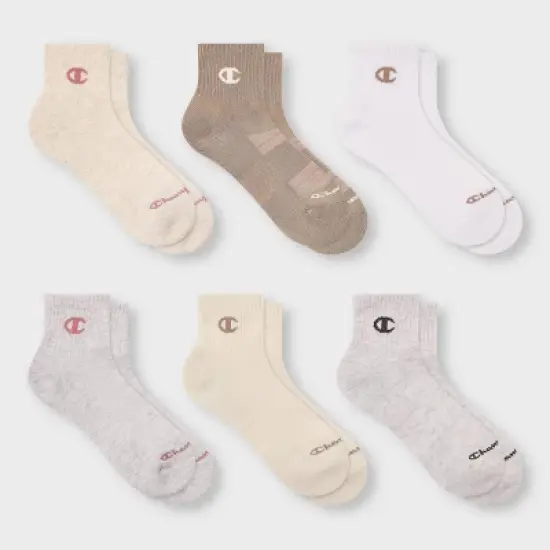 Champion Women's 6pk Quarter Crew Socks image {7}
