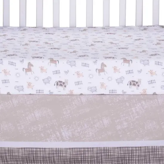 Sammy & Lou Crib Bedding Sets - Cottage Farm - 4pc image {3}