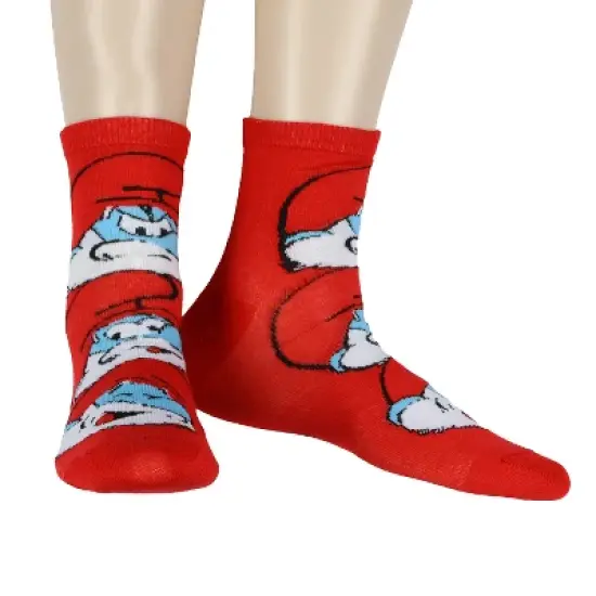 The Smurfs Women's Character Designs 5-Pack Ankle Socks Multicolored image {4}