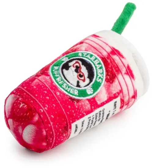 Haute Diggity Dog Starbarks Pawberry Ruffresher Plush Dog Toy with Squeaker image {3}