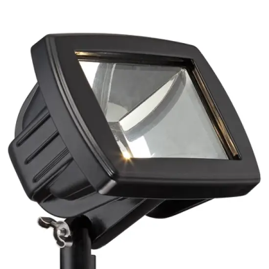 John Timberland Libra Black Low Voltage LED Landscape Flood Light image {2}