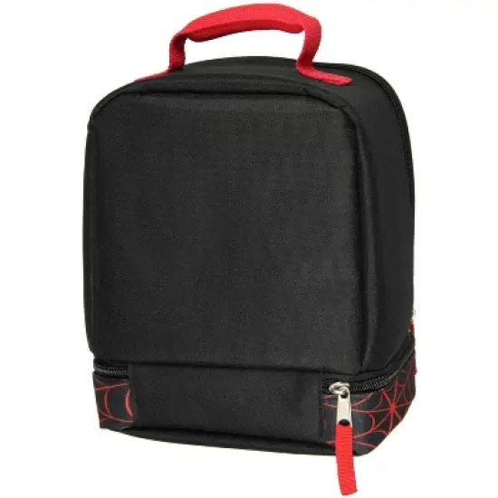 Marvel Spider-Man Comic Superhero Dual Compartment Soft Lunch Kit Black image {3}