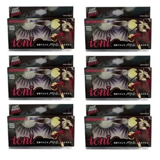 IONI Colored WEREWOLF II Blue Wispy Long(Pack of 6) image {2}