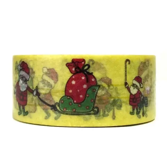 Wrapables Christmas Washi Masking Tape, Snowmen & Mistletoe image {2}