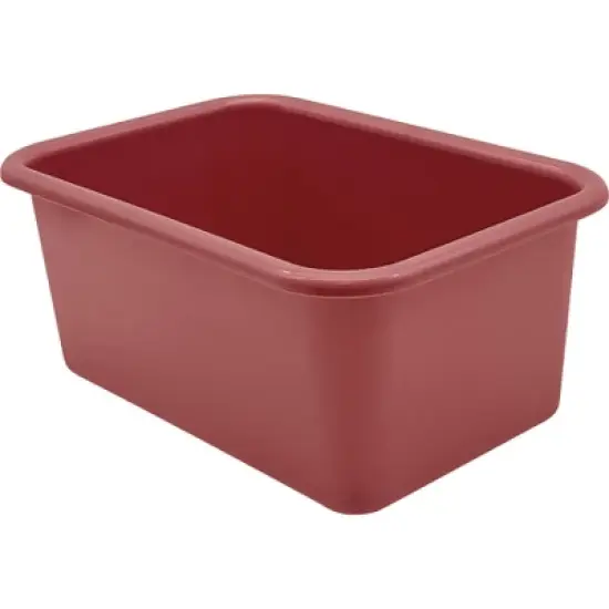 Teacher Created Resources&reg; Small Plastic Storage Bin, Deep Rose, Pack of 6 image {1}