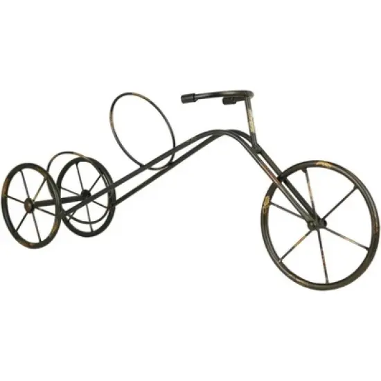 LIVEVIE Classic Vintage Bike Trike Style Wine Rack Freestanding One-Bottle Holder, Bike-Shaped Wine Organizer for Countertop and Tabletop image {7}