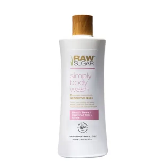 Raw Sugar Body Wash Sensitive Skin - Beach Rose - 25 fl oz image {5}