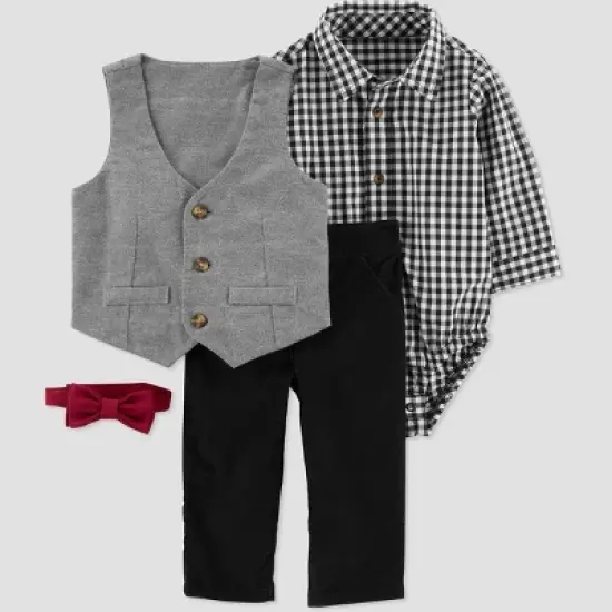 Carter's Just One You&reg;️ Baby Boys' Vest & Bottom Set - Gray image {5}