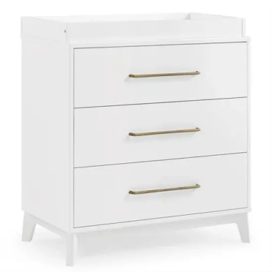 Delta Children Spencer 3 Drawer Dresser with Changing Topper image {14}