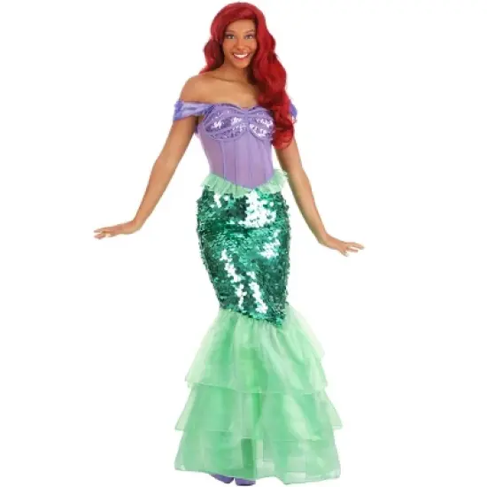 HalloweenCostumes.com Women's Disney Ariel Halloween Costume | Adult Little Mermaid Costume for Themed Events image {9}