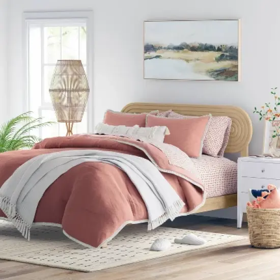 Queen/Full Arched Headboard Natural - Threshold&trade; image {1}