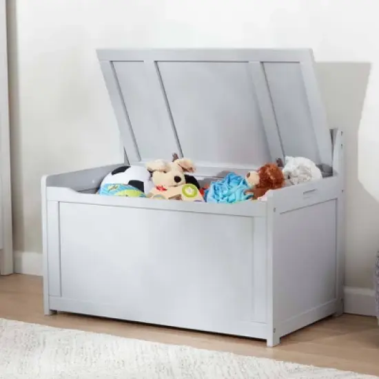 Melissa & Doug Wooden Toy Chest - Gray image {4}