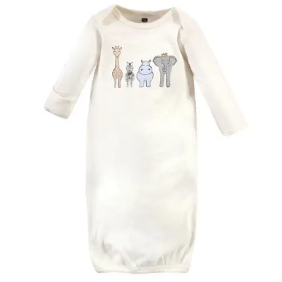 Hudson Baby Infant Boy Cotton Long-Sleeve Gowns 3pk, Royal Safari image {3}