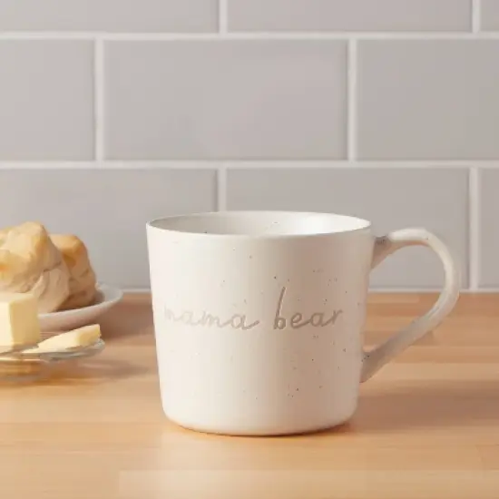 15oz Stoneware Mama Bear Mug - Threshold&trade;: Mom Coffee Cup, Microwave & Dishwasher Safe, Hot Beverage Mugs image {1}