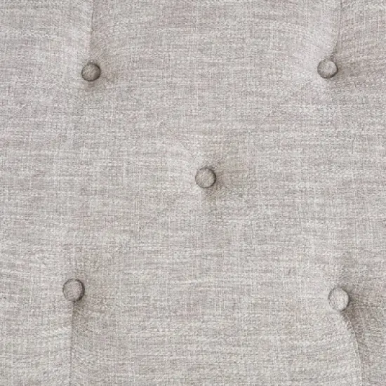 Beckett Tufted Accent Bench Light Gray/Natural - Madison Park Signature image {6}