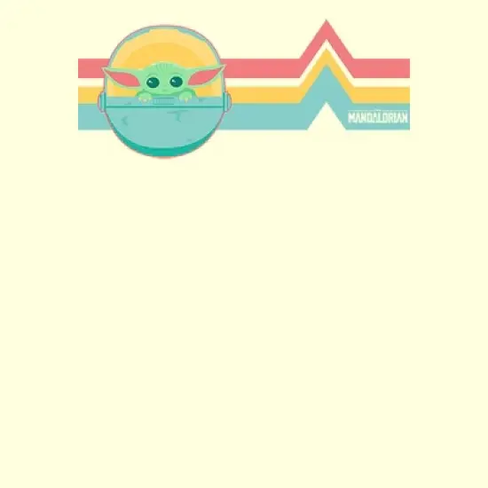 Men's Star Wars The Mandalorian The Child Retro Stripes T-Shirt image {1}