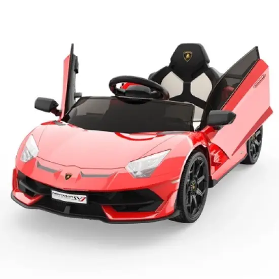 Ride on Car for Kids 12V Licensed Lamborghini Electric Vehicles Battery Powered Sports Car with Control image {9}