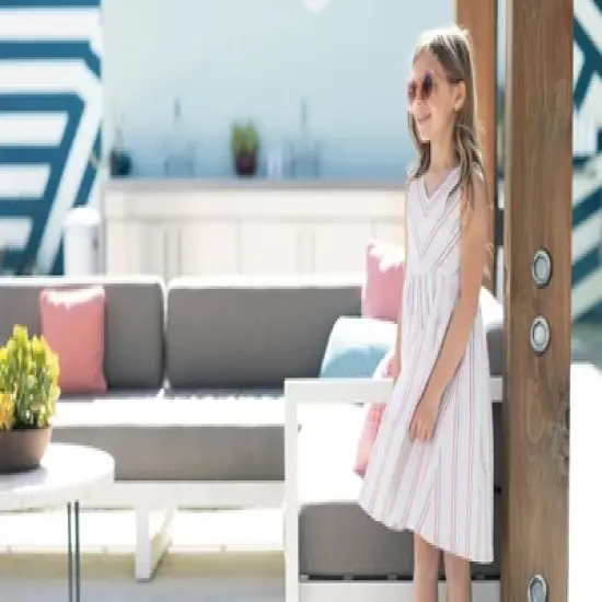 Hope & Henry Girls' Seersucker Swing Dress, Toddler image {4}